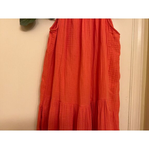 King Universal Women’s Sleeveless Cottage Core Beachy Orange Small - Picture 3 of 16